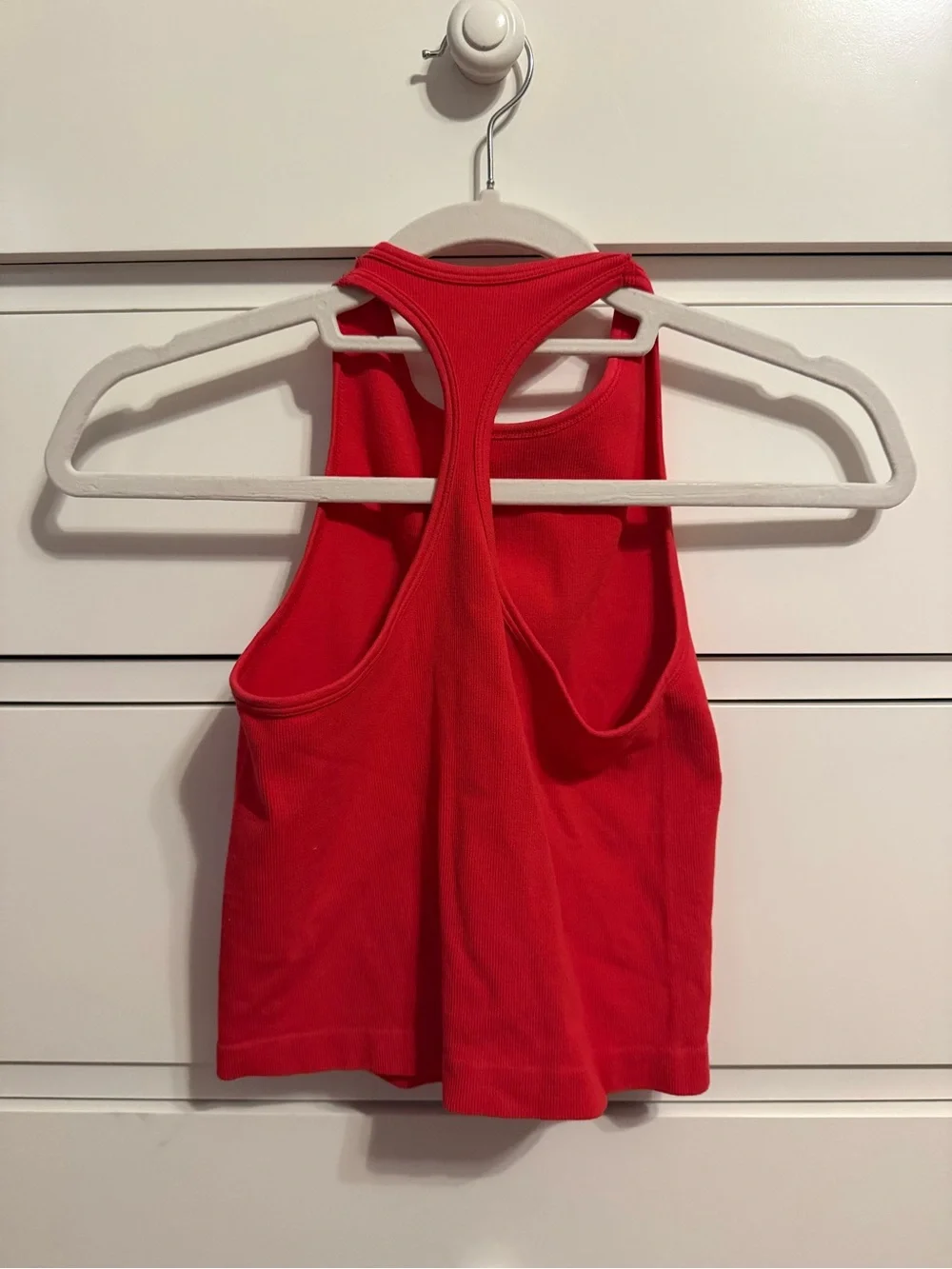 Free People Red Racerback Tank Top